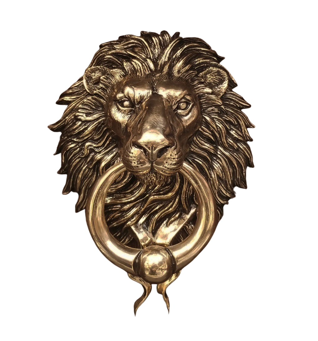Lion Door Knocker with Ball Ring