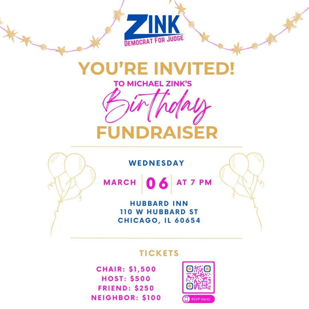Funnily enough, my birthday falls on Election Day this year. Since March 19th will be a bit busy, I'm throwing a party early! I hope you can join my campaign team and me for a celebration of this last year and the great adventures it's brought. RSVP 
