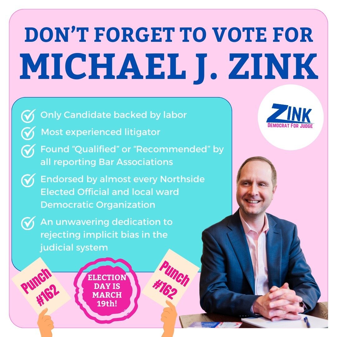 Only six days left to Election Day! I'm humbled by all the support I have seen so far and am excited by the possibility to represent the 20th subcircuit! 

Don't Forget to Punch #162 - Vote for Michael Zink!