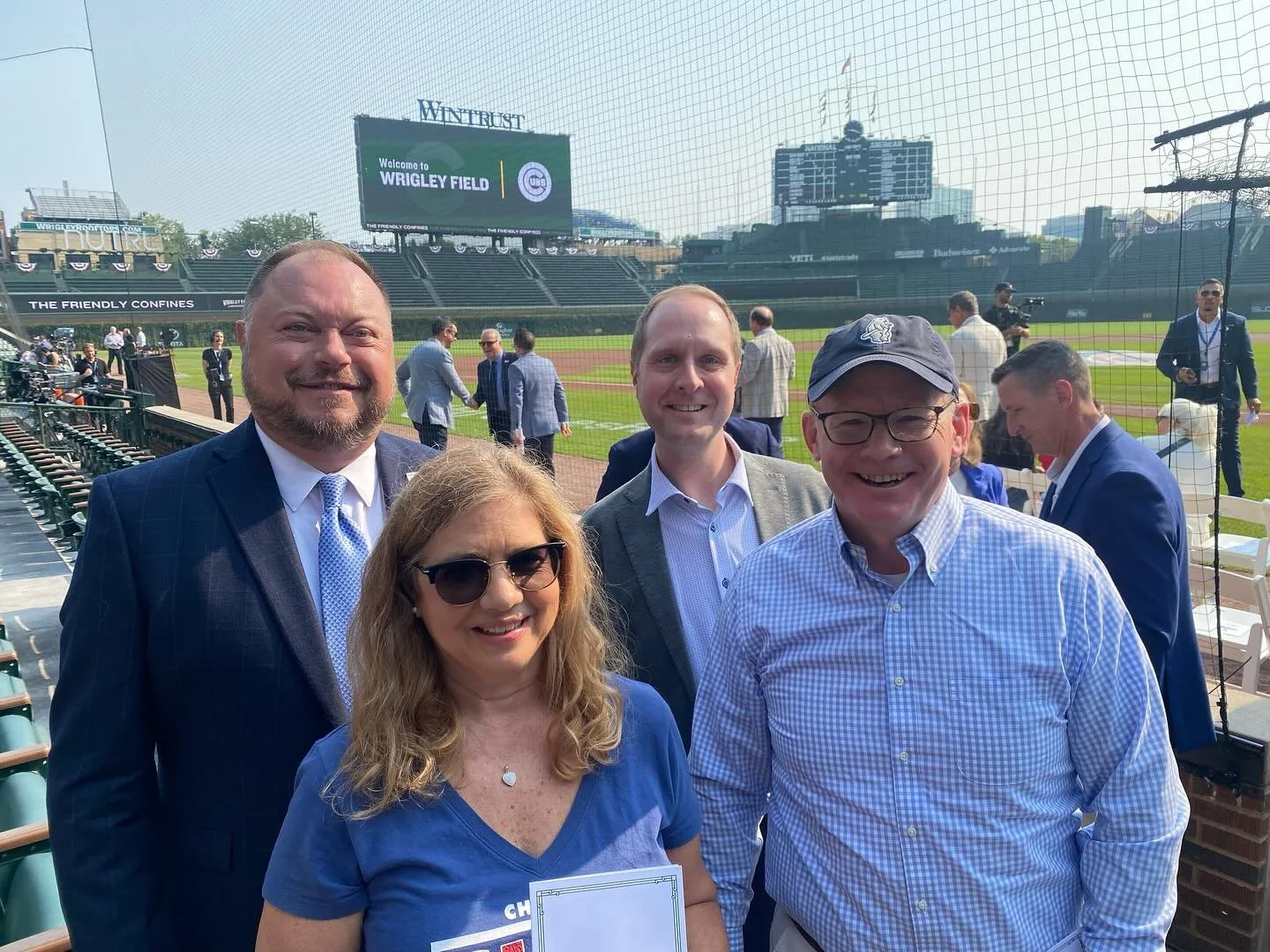 Honored to attend the official announcement: the 2027 All-Star Game is coming to Wrigley Field! No better place for baseball, no better city in the world &mdash; and even better to celebrate it with good friends and great community leaders. Go Cubs G