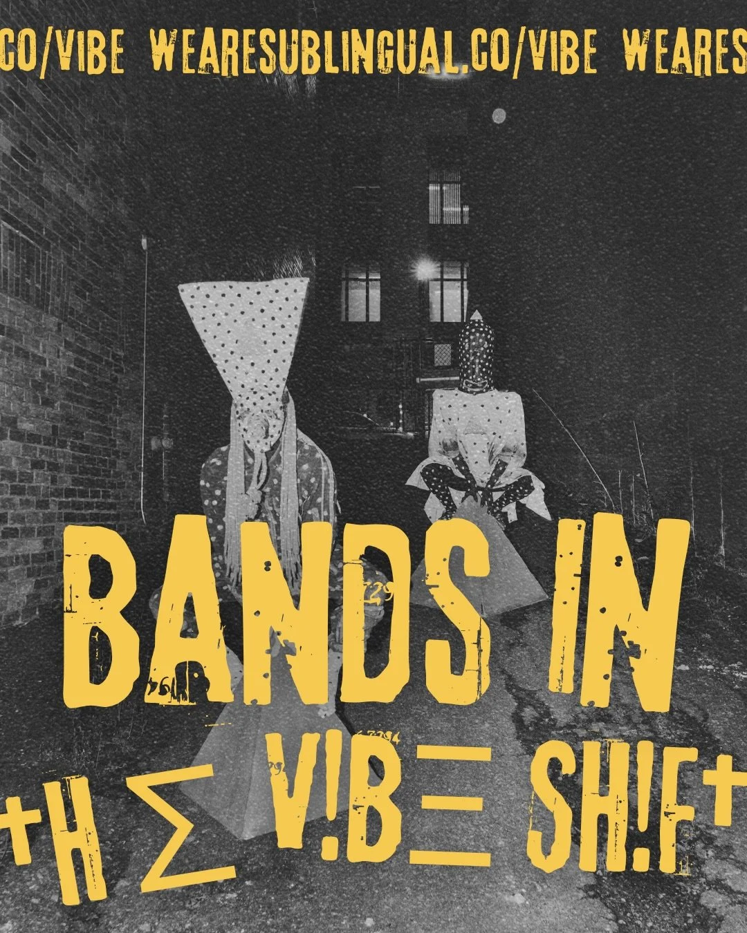 these are the bands in &dagger;H&sum; V!B&Xi; SH!F&dagger;
8 bands. 4 continents. all instrumental. all groove-first. none of them coordinated this.
we made the mixtape. listen on shuffle. link in bio.

the story behind the music: wearesublingual.co/