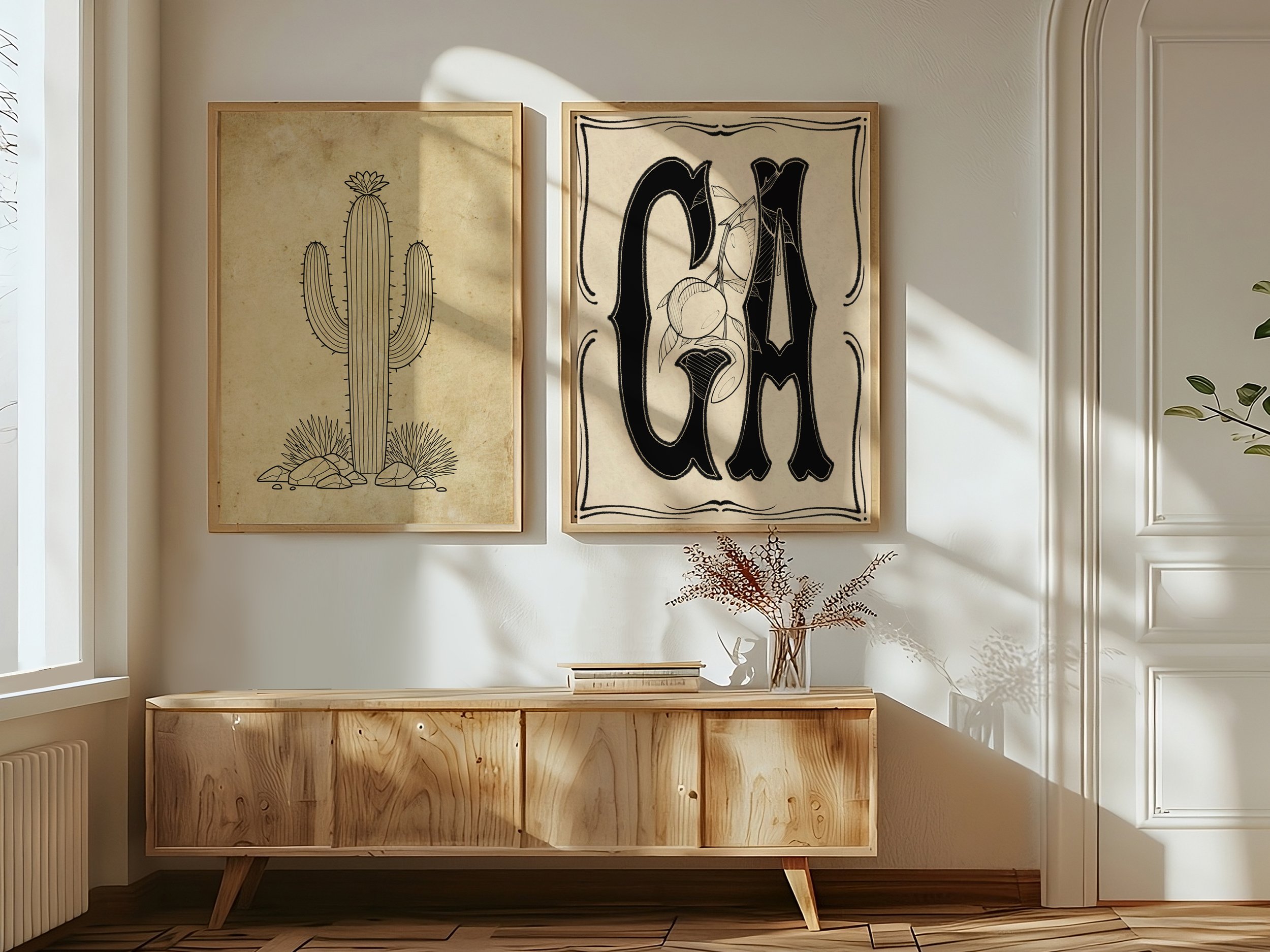 Georgia - Typography - Large Letters