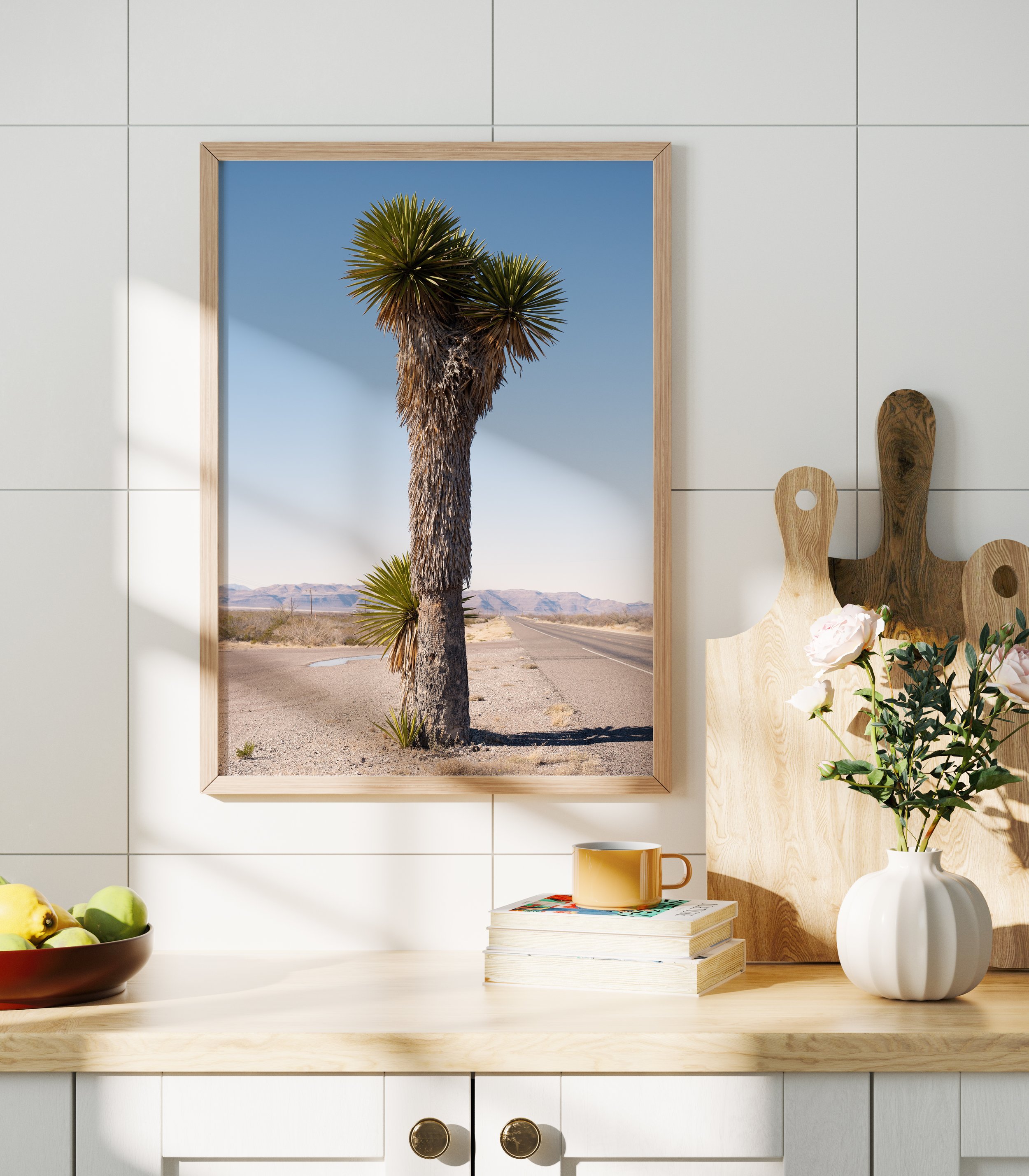 A Palm Tree on a Lonely Road