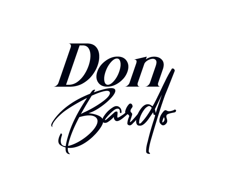 Stylized black text reads 'Don Bardo' with a small star above the letter 'D' in 'Don'.
