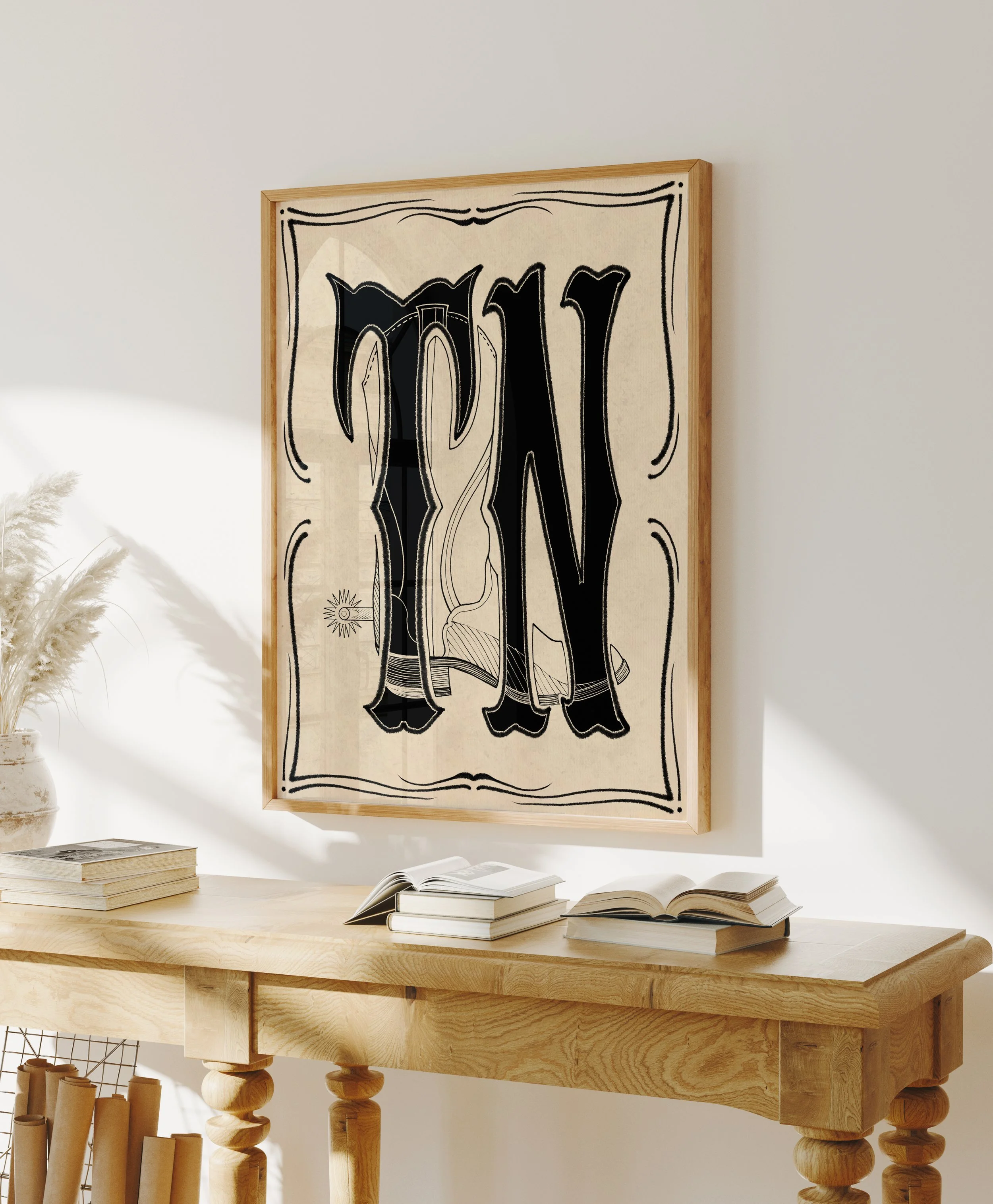 Tennessee - Typography - Large Letters