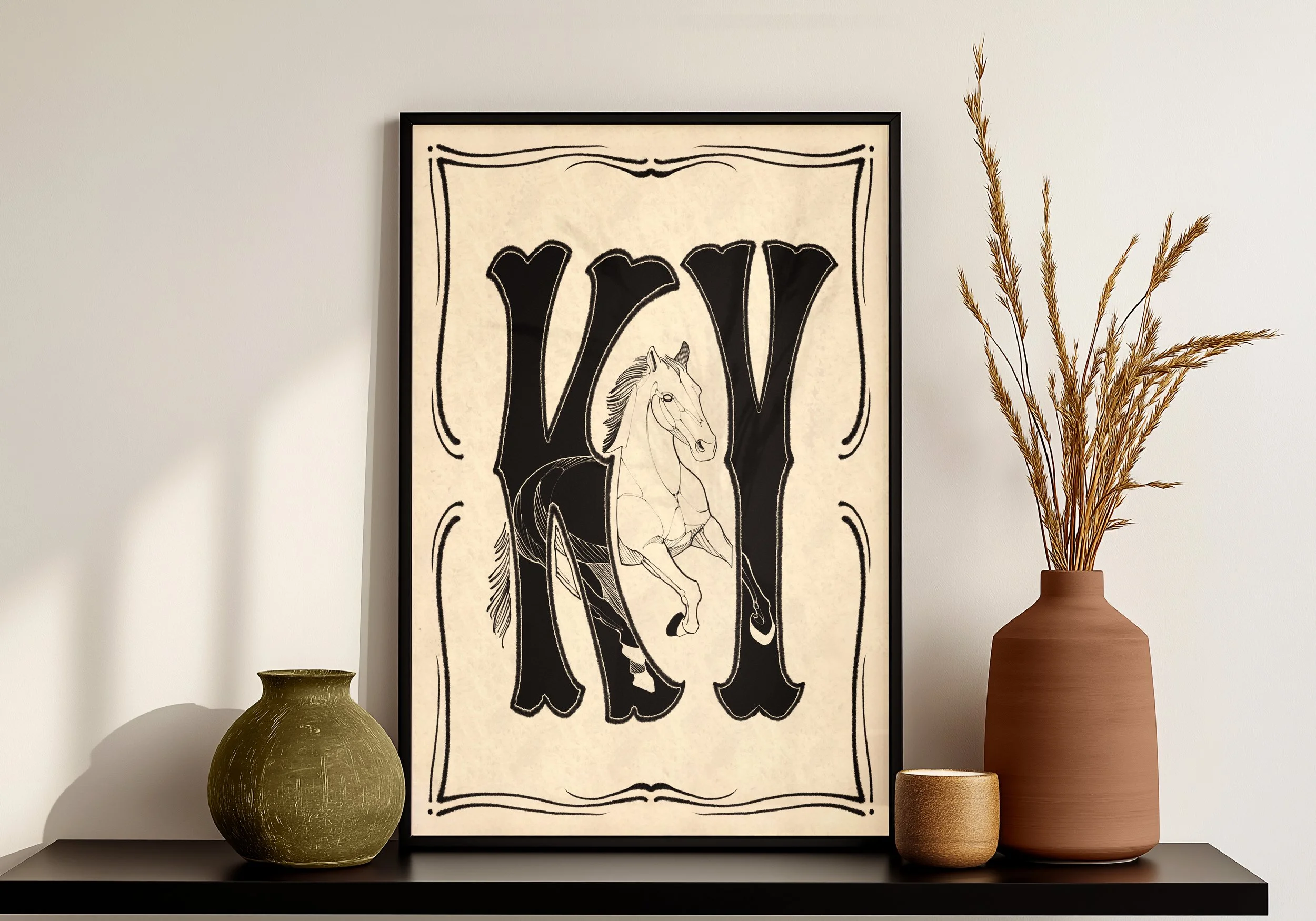 Kentucky - Typography - Large Letters