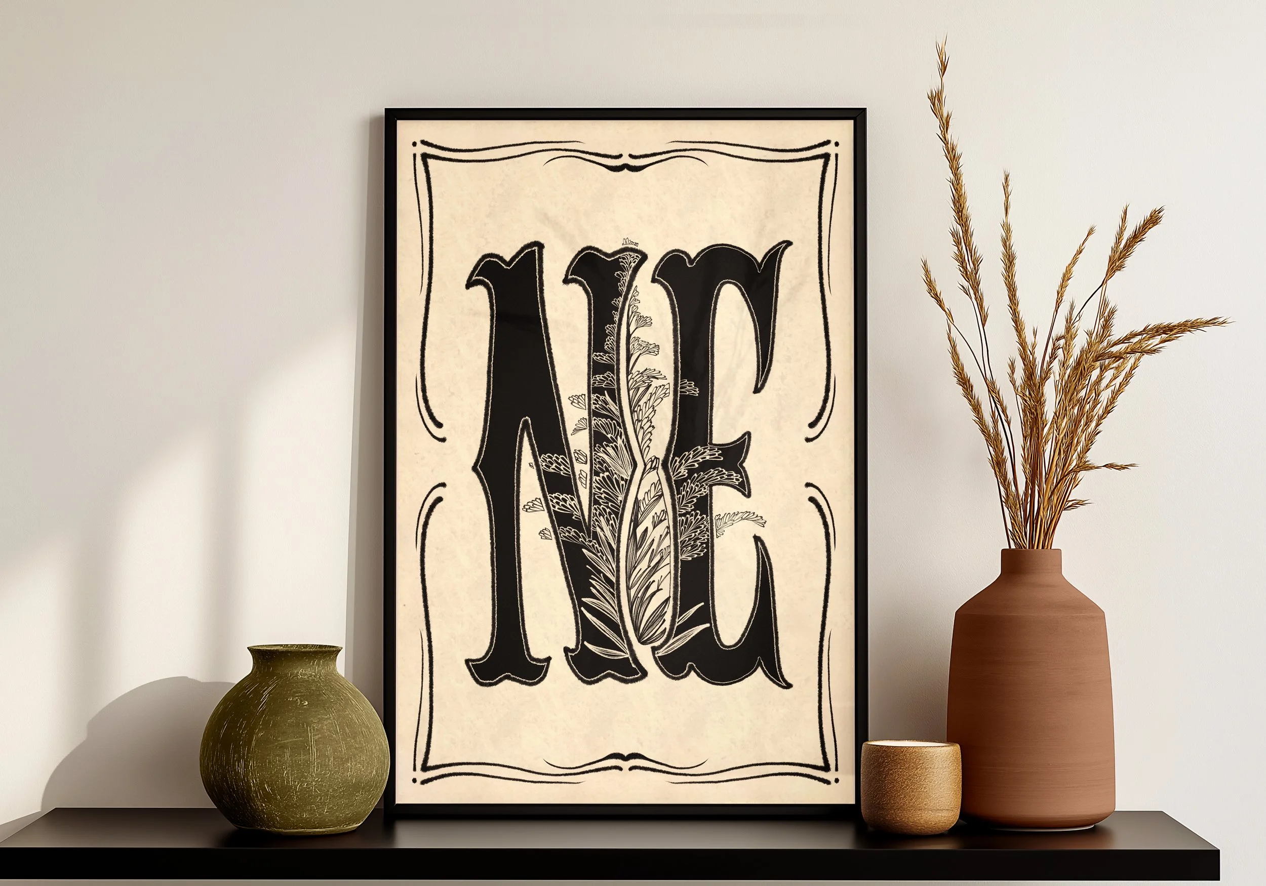 Nebraska - Typography - Large Letters