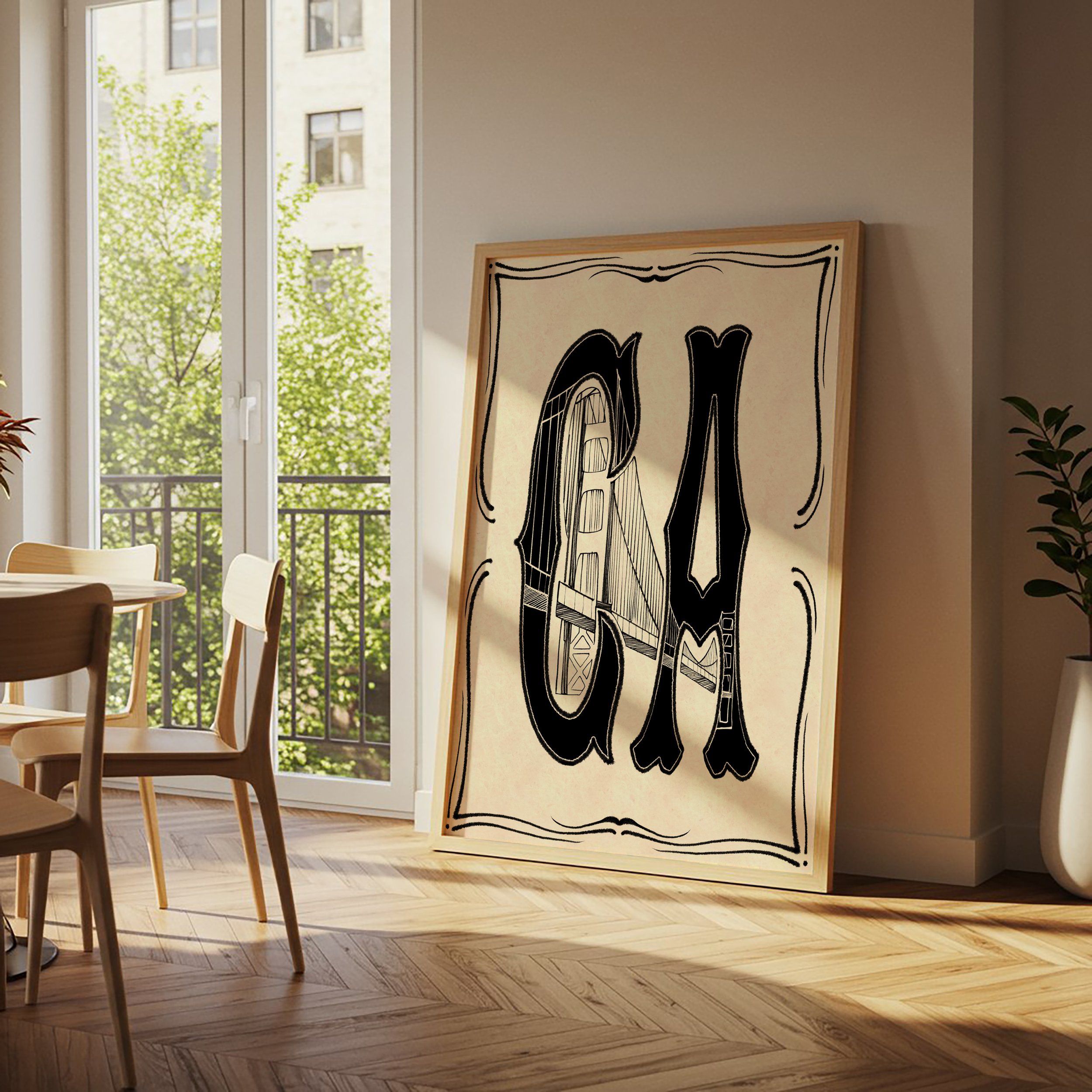 California - Typography - Large Letters