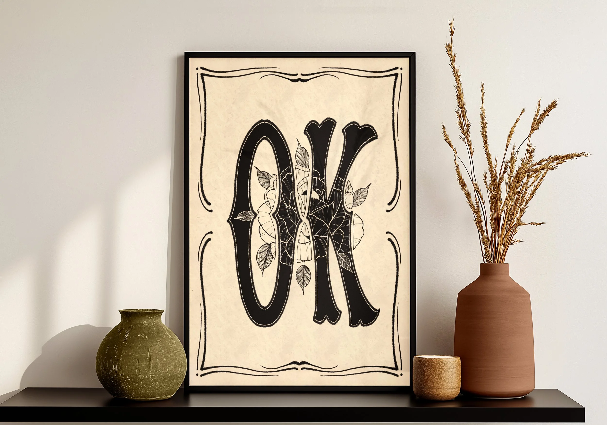 Oklahoma - Typography - Large Letters