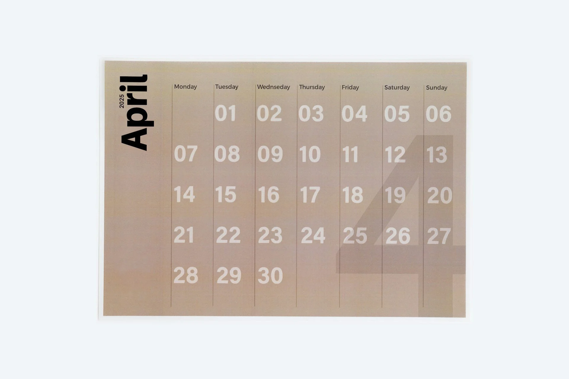 Personal Finance Calendar