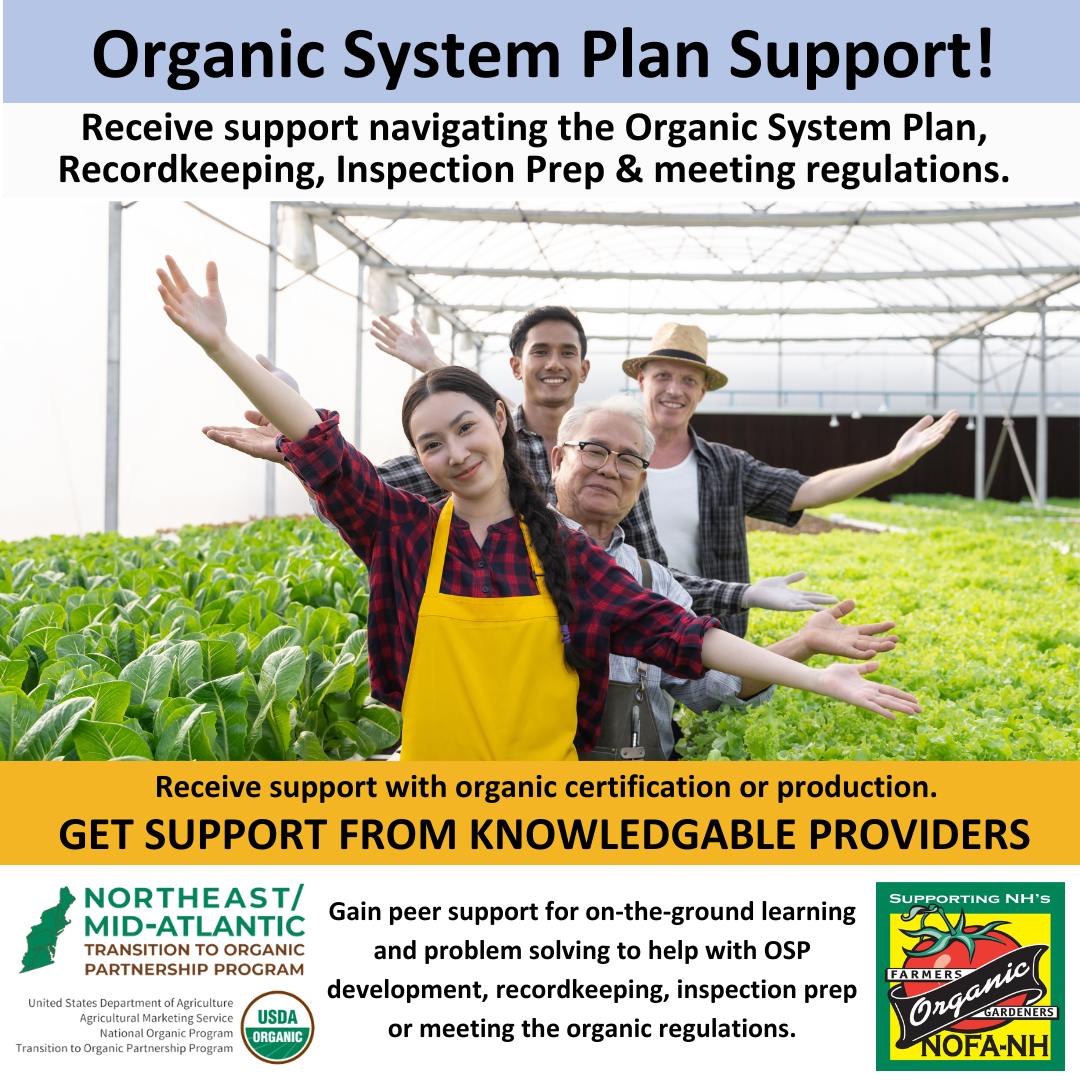 Organic System Plan (OSP) Support Meeting