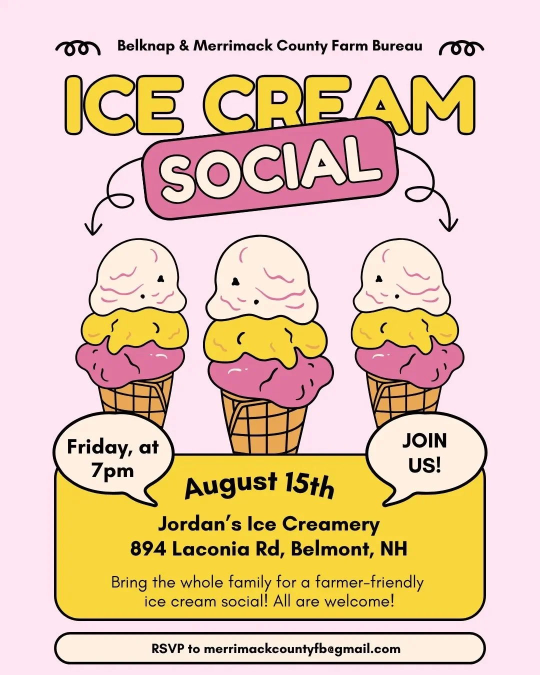 Belknap & Merrimack County Farm Bureau Ice Cream Social
