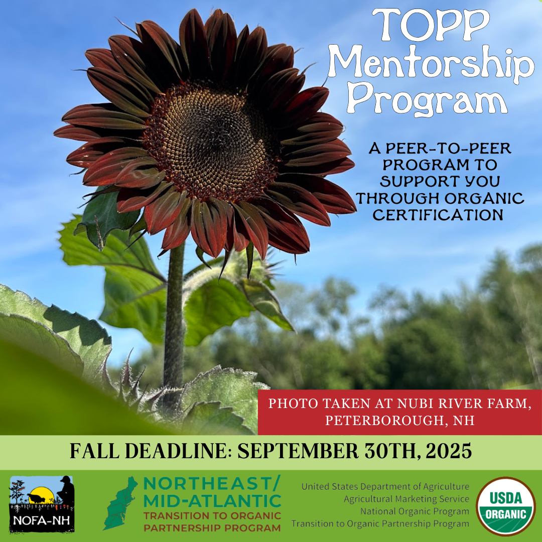 Go Organic! TOPP Mentor/Mentee Applications are Open