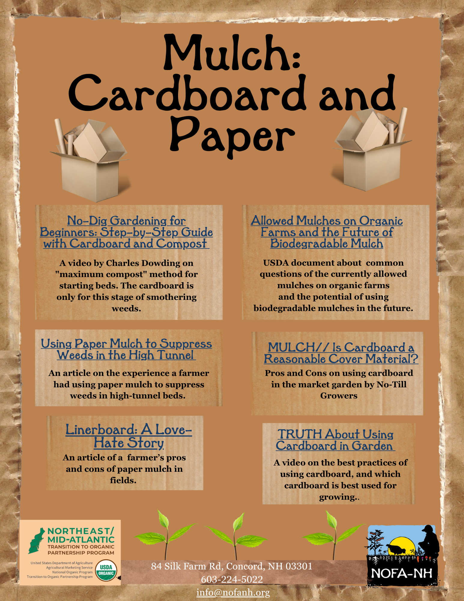 Mulch: Cardboard &amp; Paper