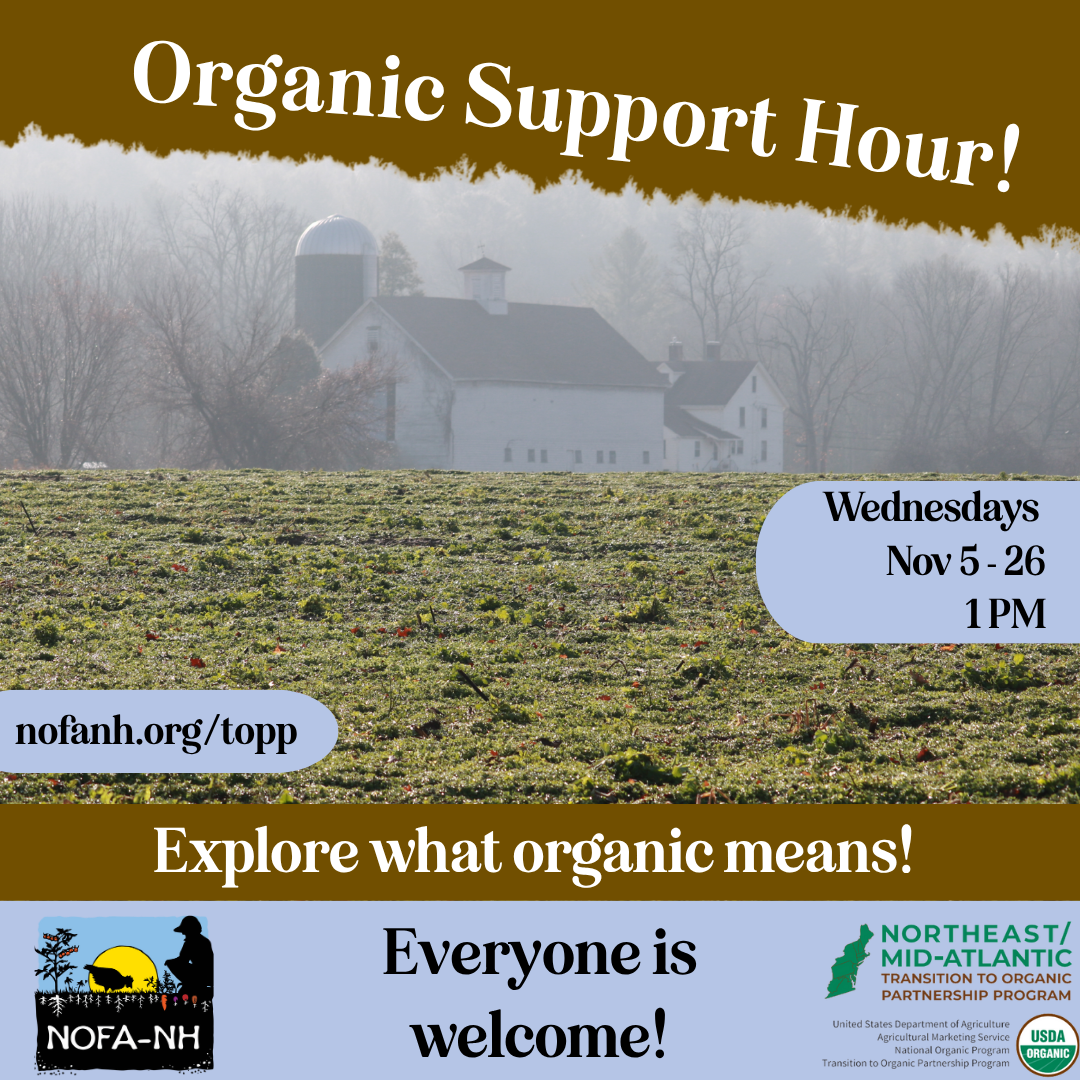 Organic Support Hour - Weekly, Online 