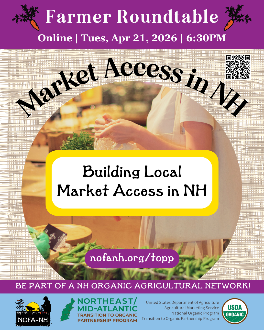 April Farmer Online Roundtable: Building Local Market Access in NH