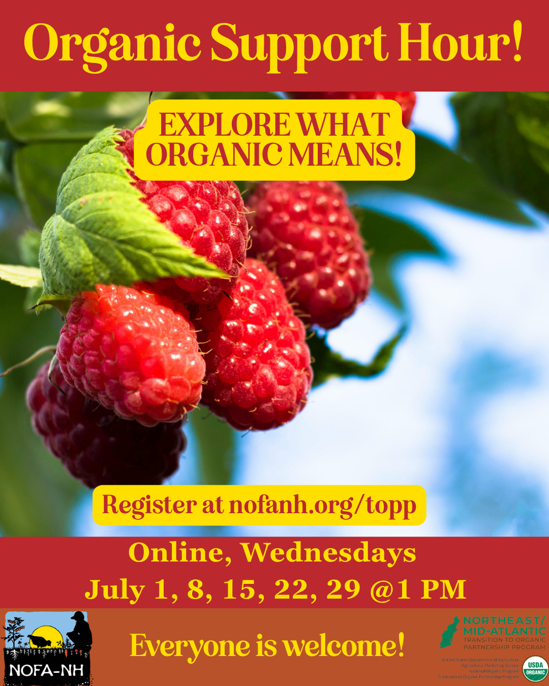 July Organic Support Hour 