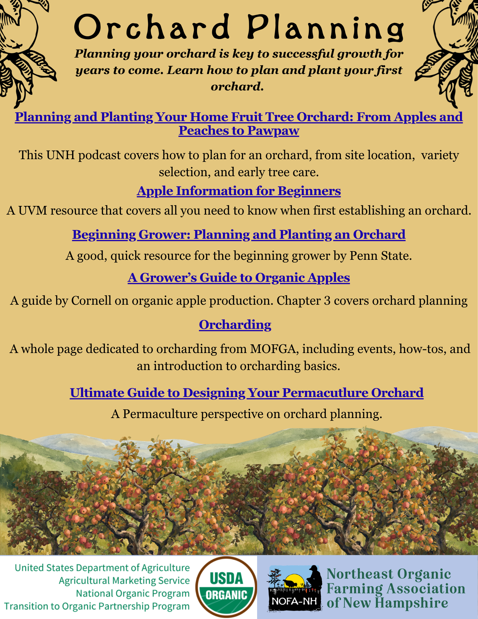 Orchard Planning