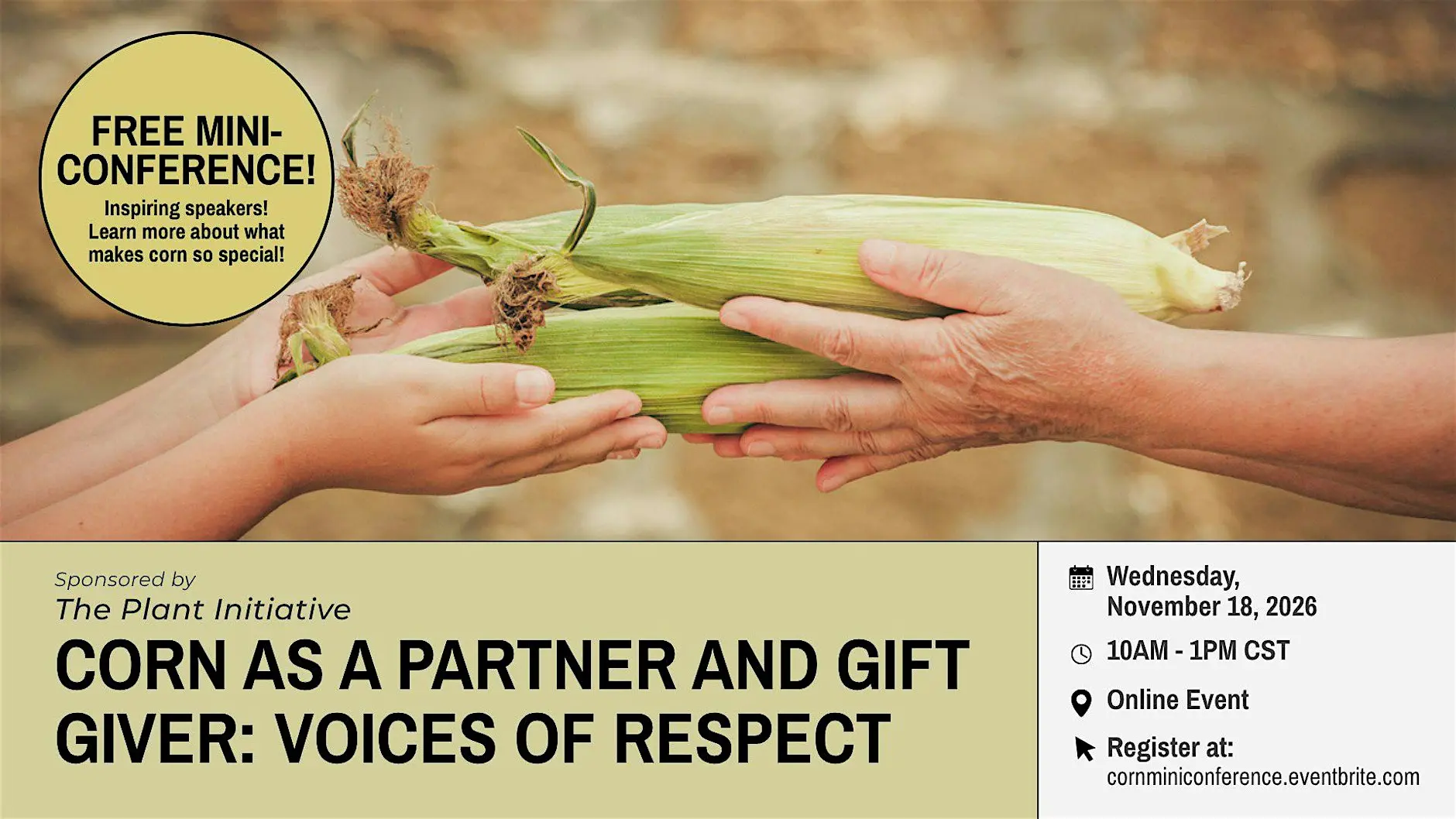   Share this event  Corn as a partner and gift giver: Voices of respect