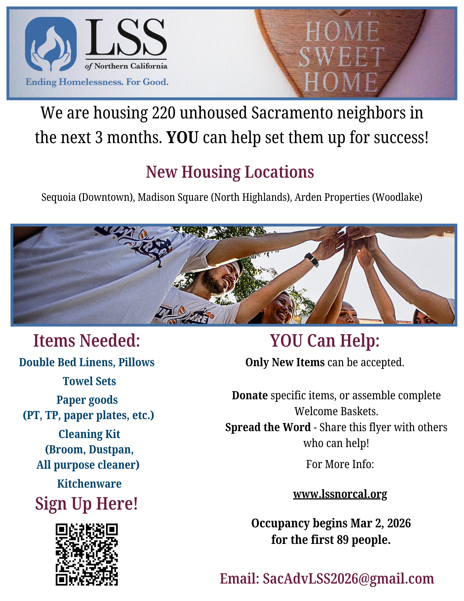 Welcome Home Drive Flyer with QR code