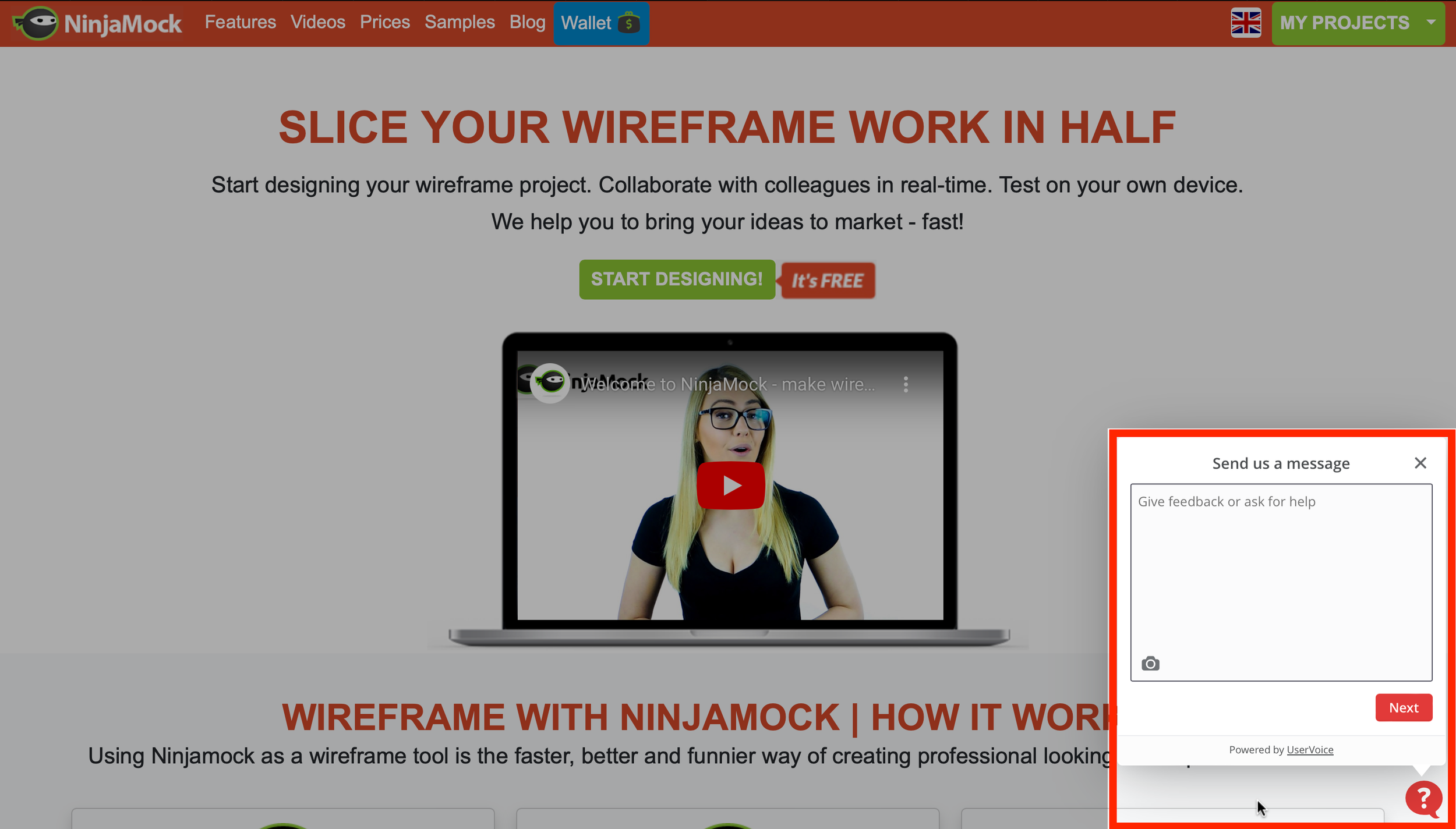 Original Feedback Window:
A small "?" at the bottom corner of the page is available for questions, concerns, or feedback. Users remark on not noticing tin its current location.  