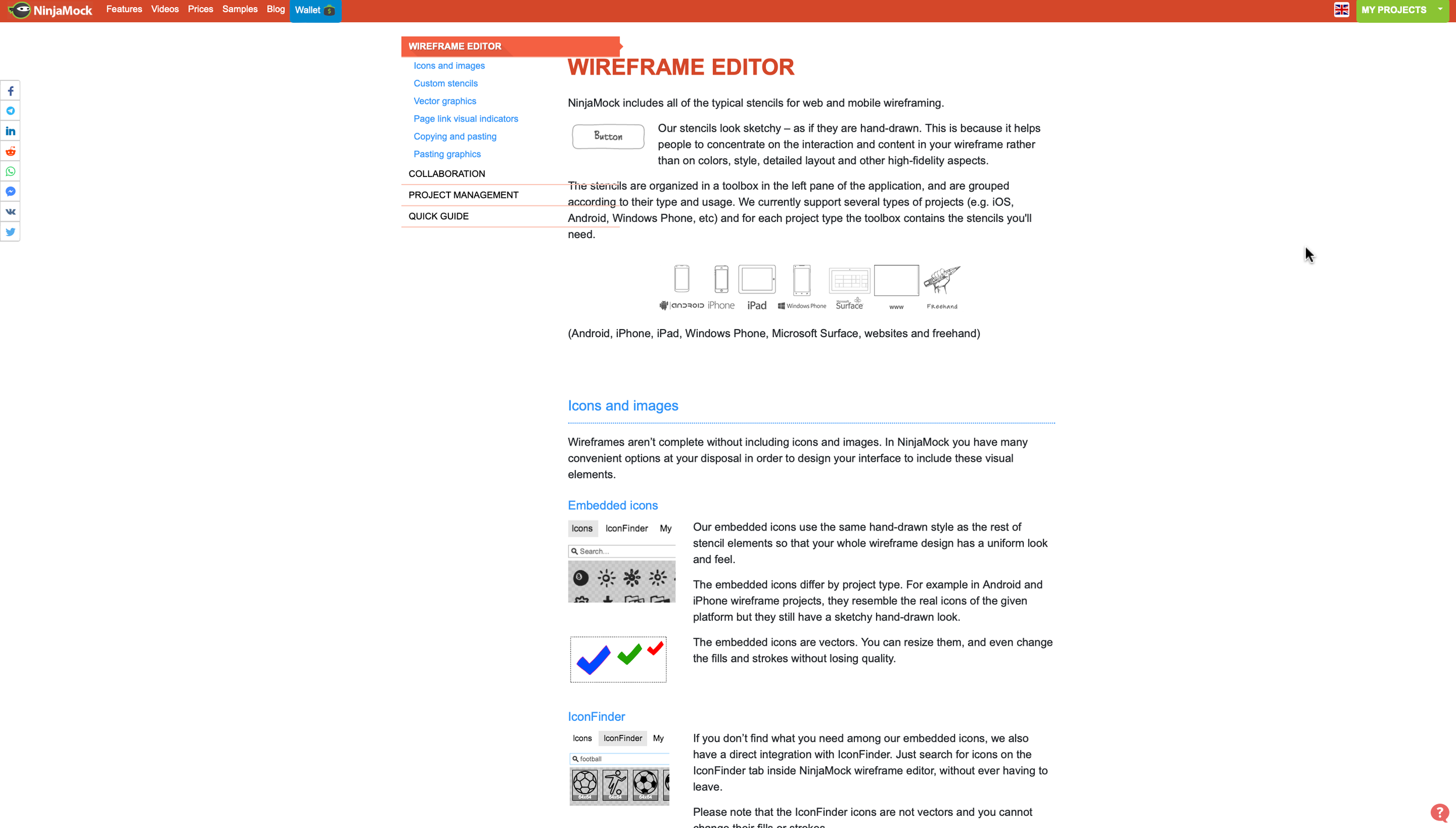 Original Menu:
These written tutorials are marked under Features. Users remark on not knowing this was a tutorial until reading the content of the page. 