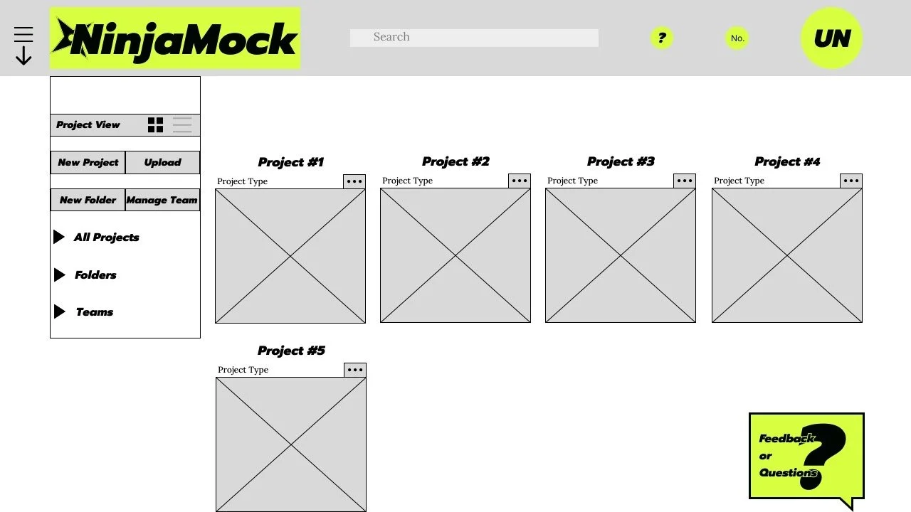New My Projects page: Projects have an image for easy identification and buttons are now listed together.