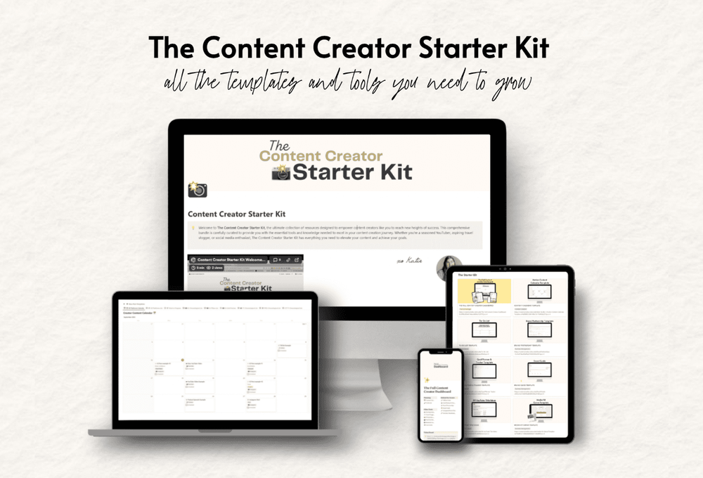 The Content Creator Starter Kit by Katie Steckly