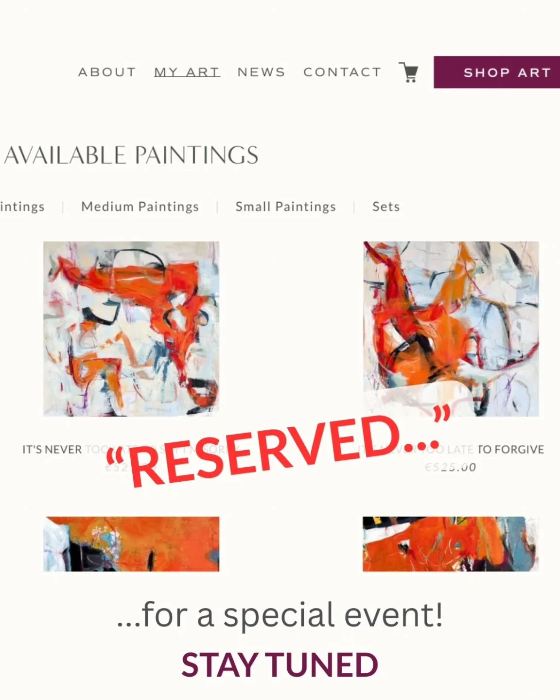 👀 Reserved!
These two pieces have been selected for an upcoming event &mdash; but I&rsquo;m keeping the details under wraps (for now).
Let&rsquo;s see who can guess what&rsquo;s happening next&hellip;

Drop your guesses below! 👇 Stay tuned &mdash; 