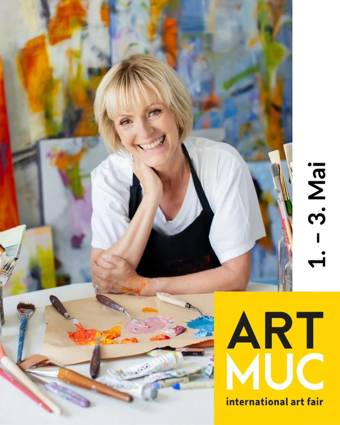 ARTMUC - ich bin dabei!
Im Mai zeige ich meine neuesten abstrakten Werke in M&uuml;nchen.
Merkt euch den Termin &amp; kommt vorbei!: 
📅 1.&ndash;3. Mai | 📍 M&uuml;nchen

------- 🧡--------

ARTMUC &ndash; I&rsquo;m in! 
This May I&rsquo;ll be showi