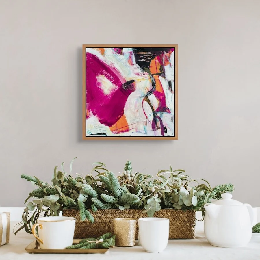 5700 Miles From Sausalito 12 - Hanging above a shelf holding a plant