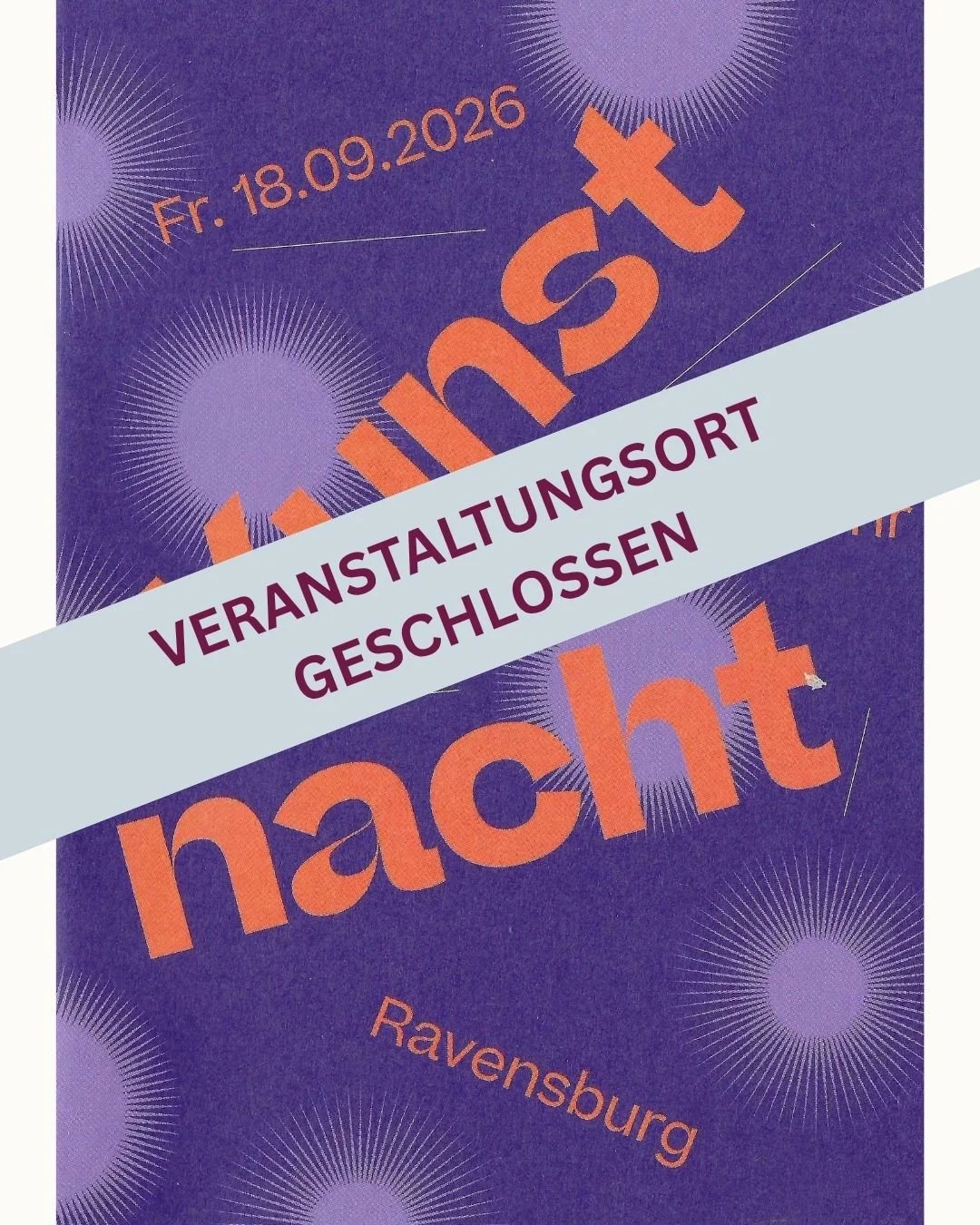 Venue closed