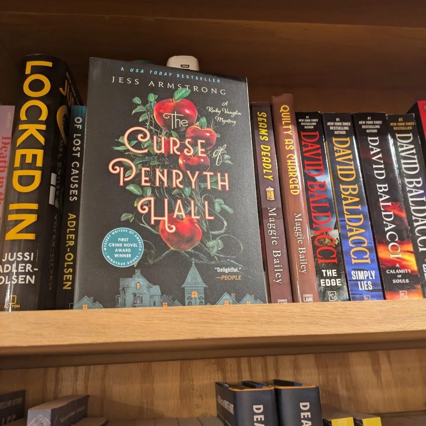 Saw a few buddies on the shelves of @phoenixbooksvt in Burlington, VT! Because I can't walk by an indie and NOT buy a book. 😉