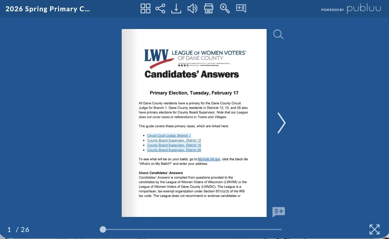View of our Primary candidate guide as a flipbook.