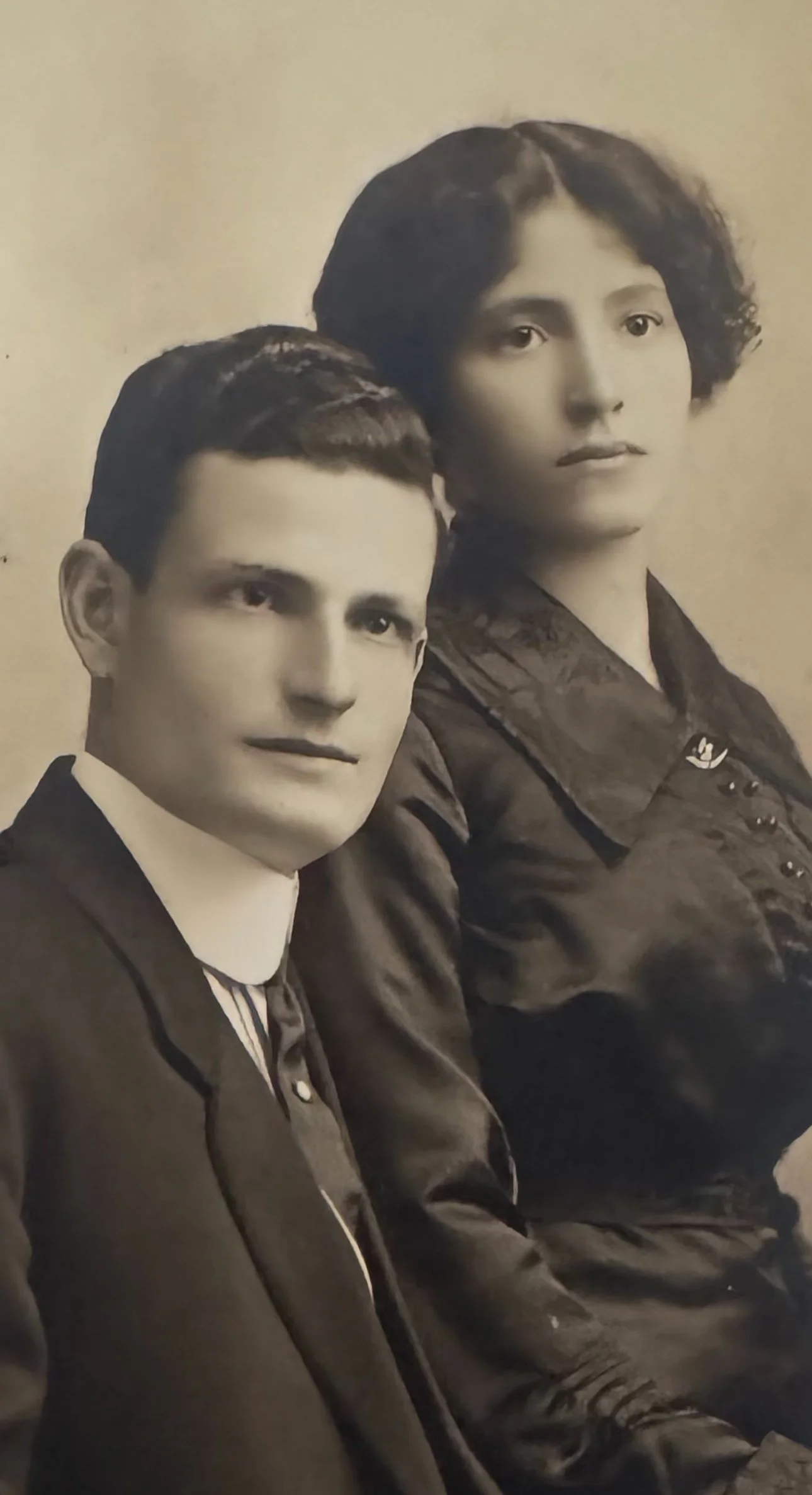 My Grandparents, Leo and Minnie Tavormina who lived a mile away from us In Rockville Centre, Long Island. They both emigrated from Menfi, Sicily as my mother's parents did as well.
