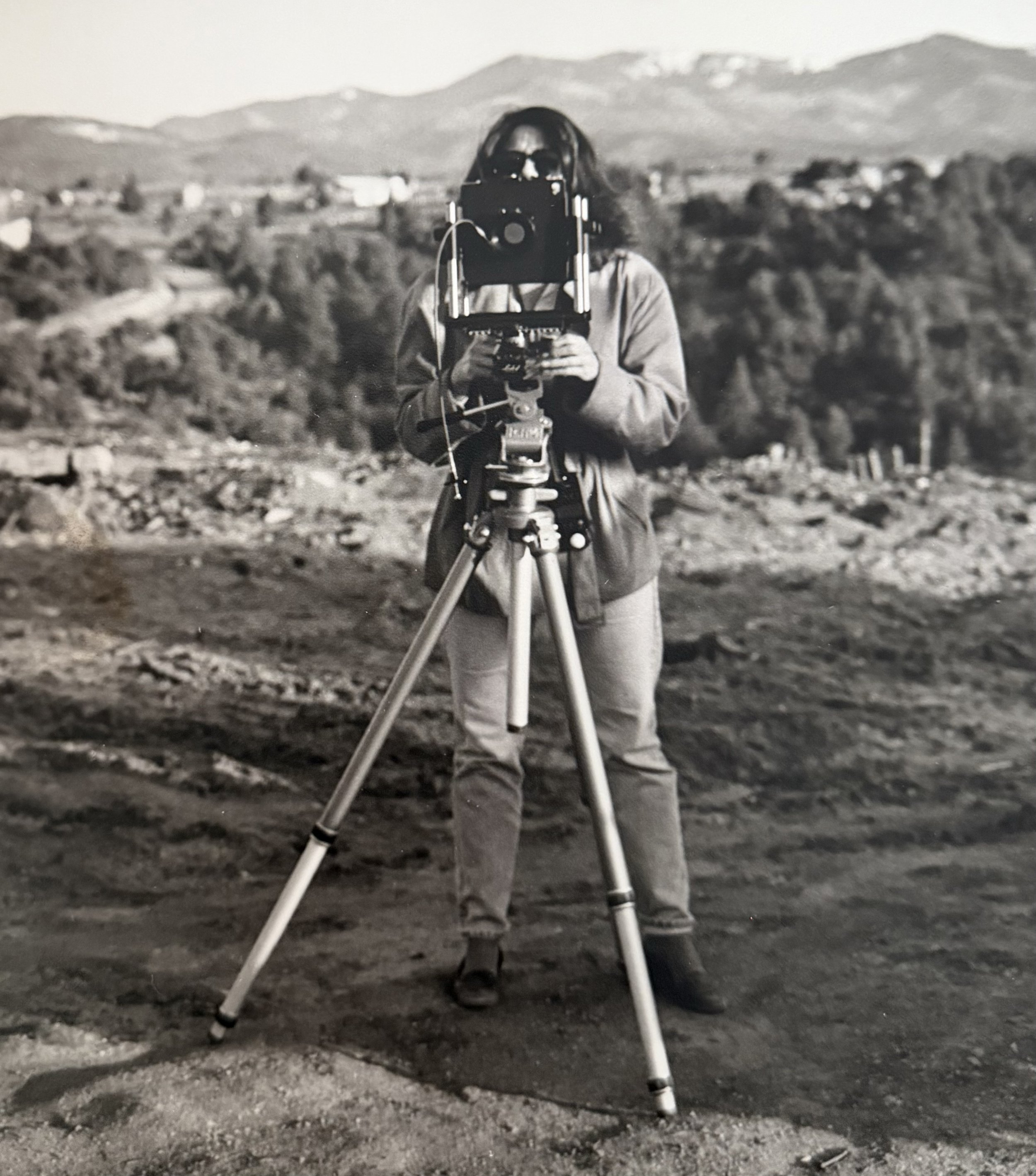 In Santa Fe, NM where I became a photographer...with my 4x5 Linhoff camera