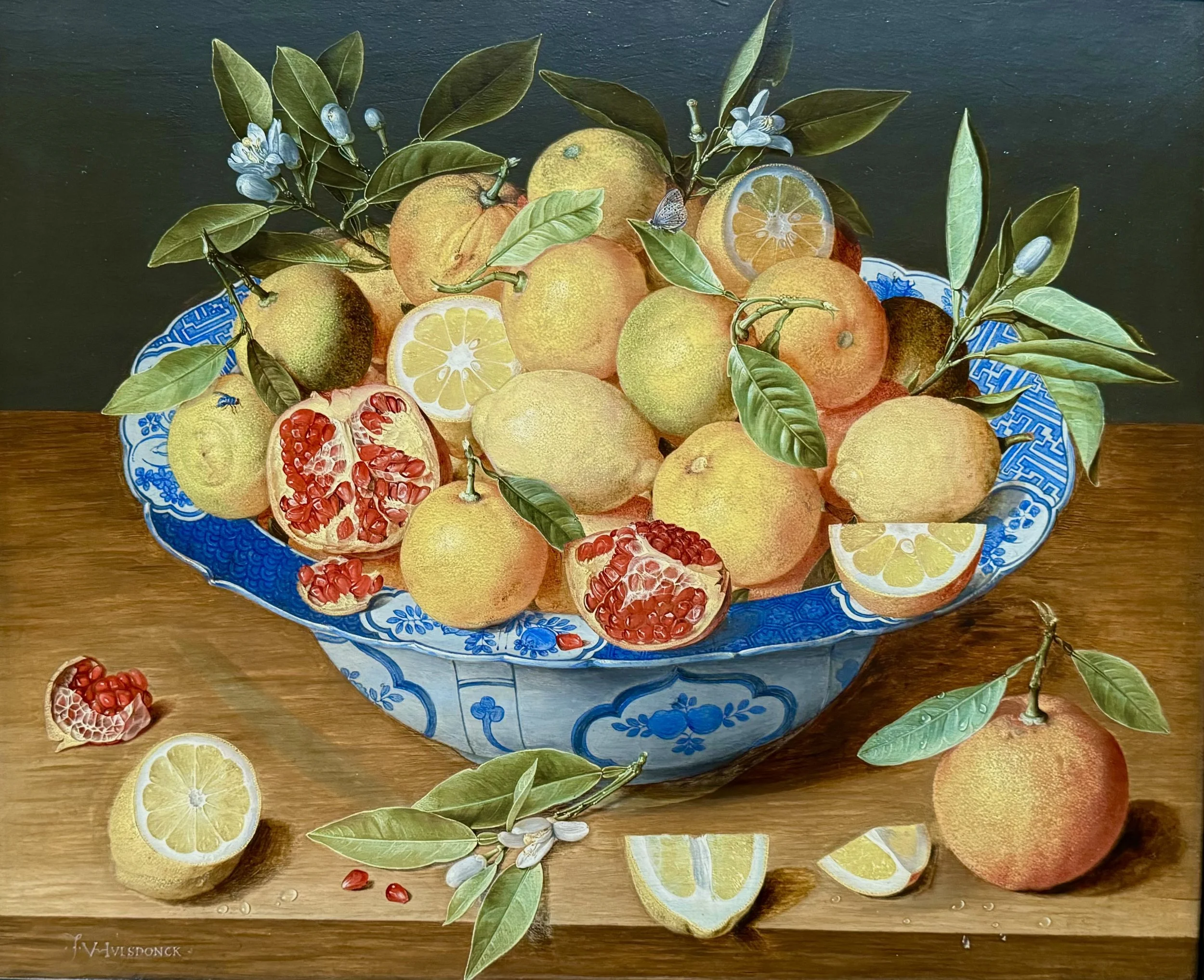 While visiting the Getty Museum, I came upon a painting by Jacob Van Hulsdonck. His artistry has been a touchstone for my Lemons and Pomegranates, and seeing the work again was like meeting an old friend.