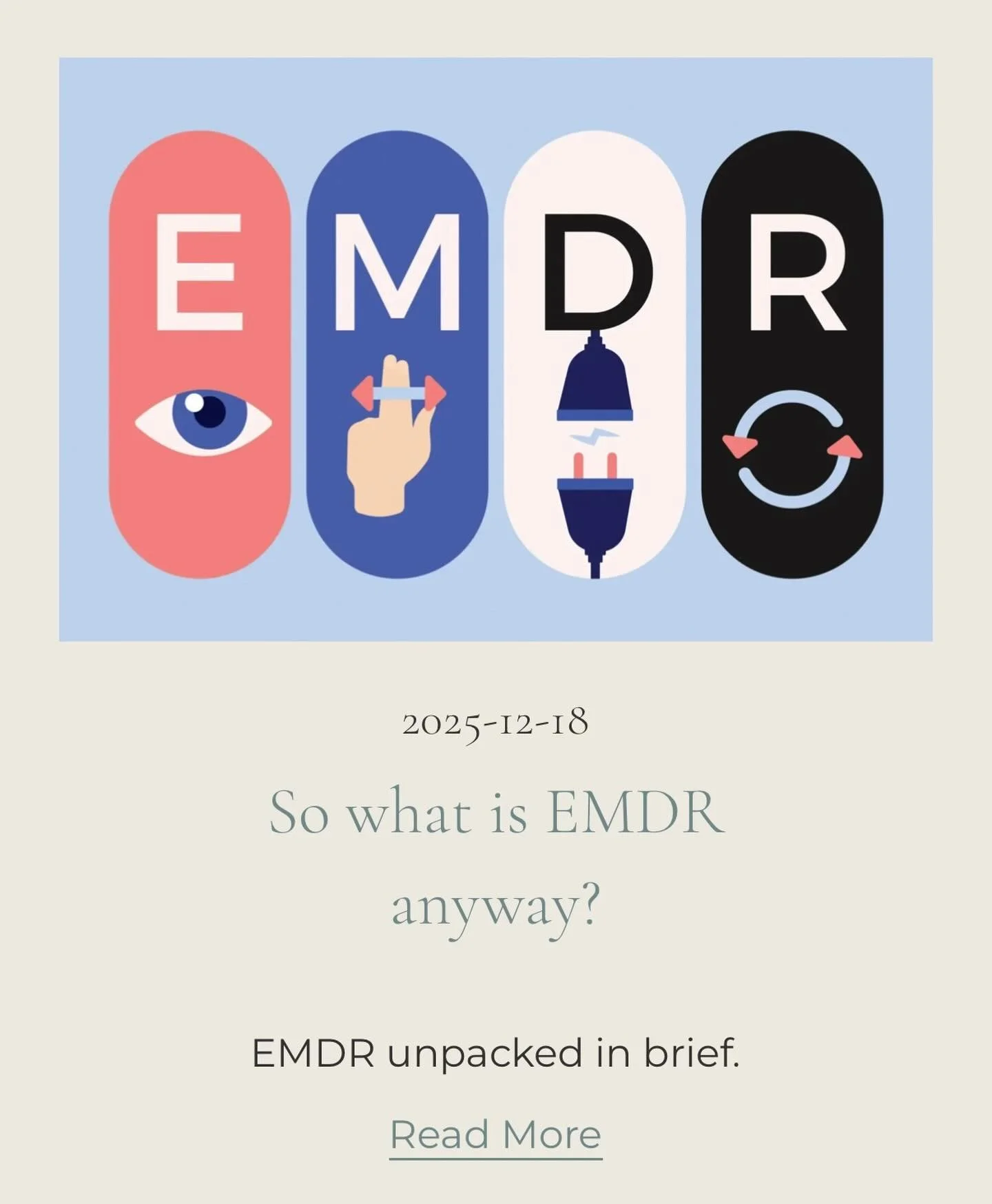 Second blog post is live! (4 months after writing it 😅🤪) 

&ldquo;Our bodies and our brains store trauma, and EMDR is a tool that can help &ldquo;un-stick&rdquo; some of those past thoughts, feelings and memories.&rdquo;

summitviewtherapy.ca/blog