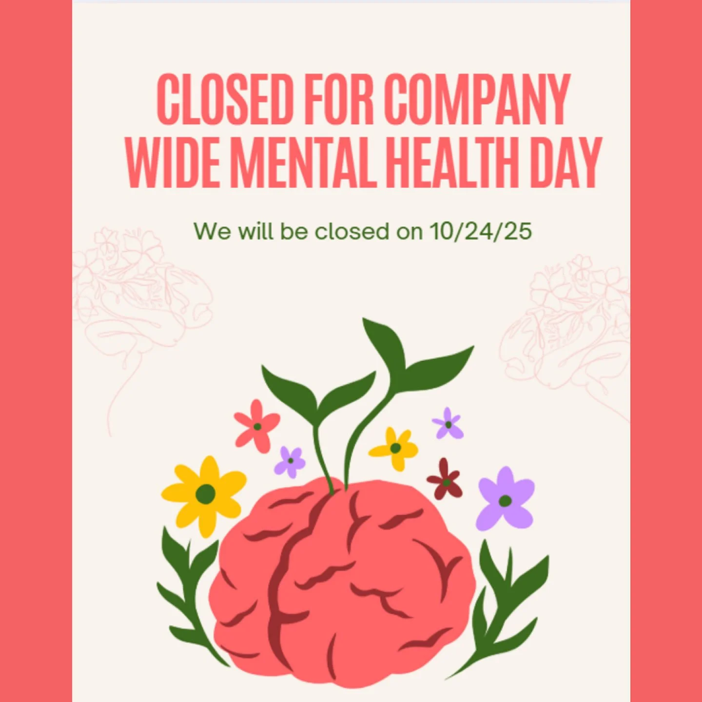 The staff is looking forward to a day of relaxing!