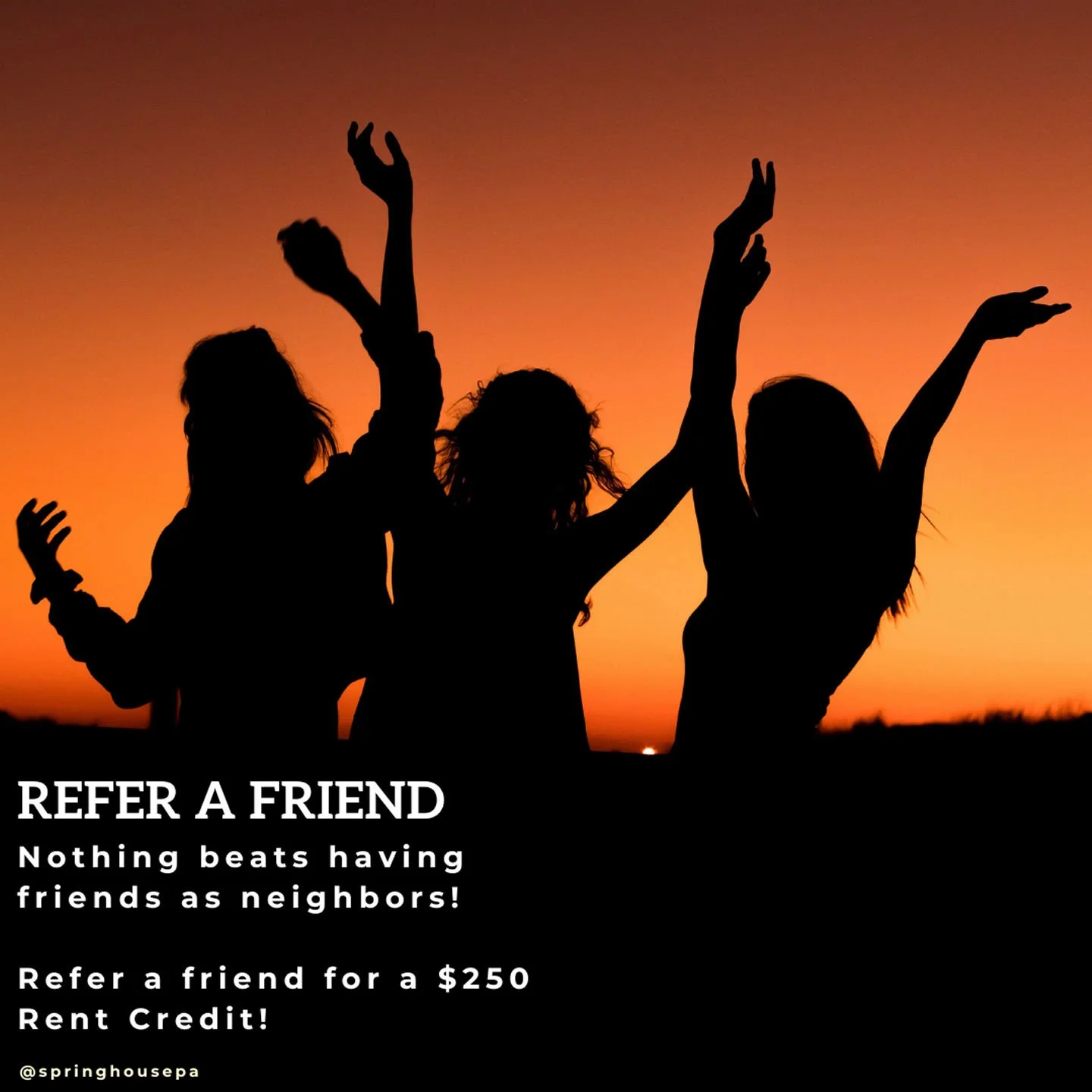 Friends make the best neighbors!