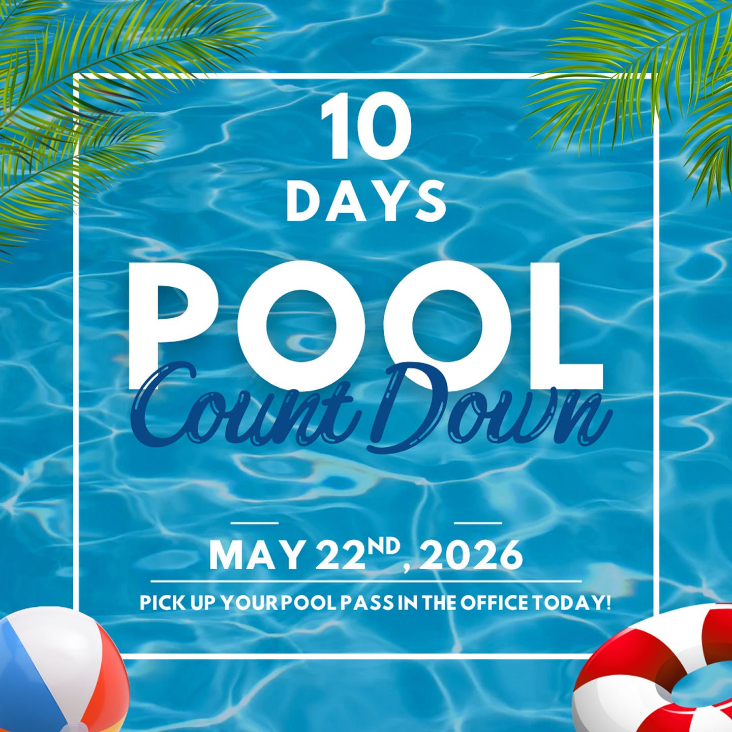 Let the count down begin!!🌊