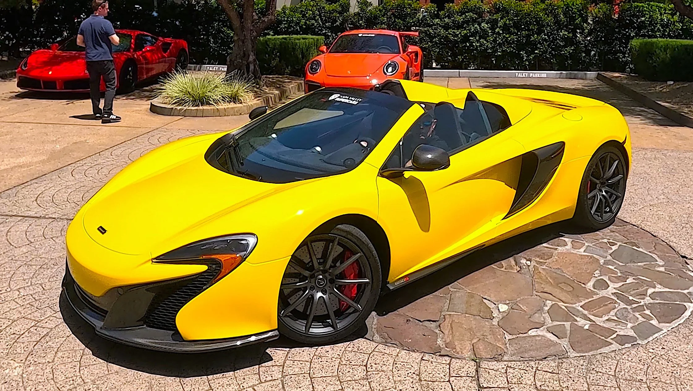 McLaren 650S Spider parked at Napa Valley resort in California just north of San Francisco