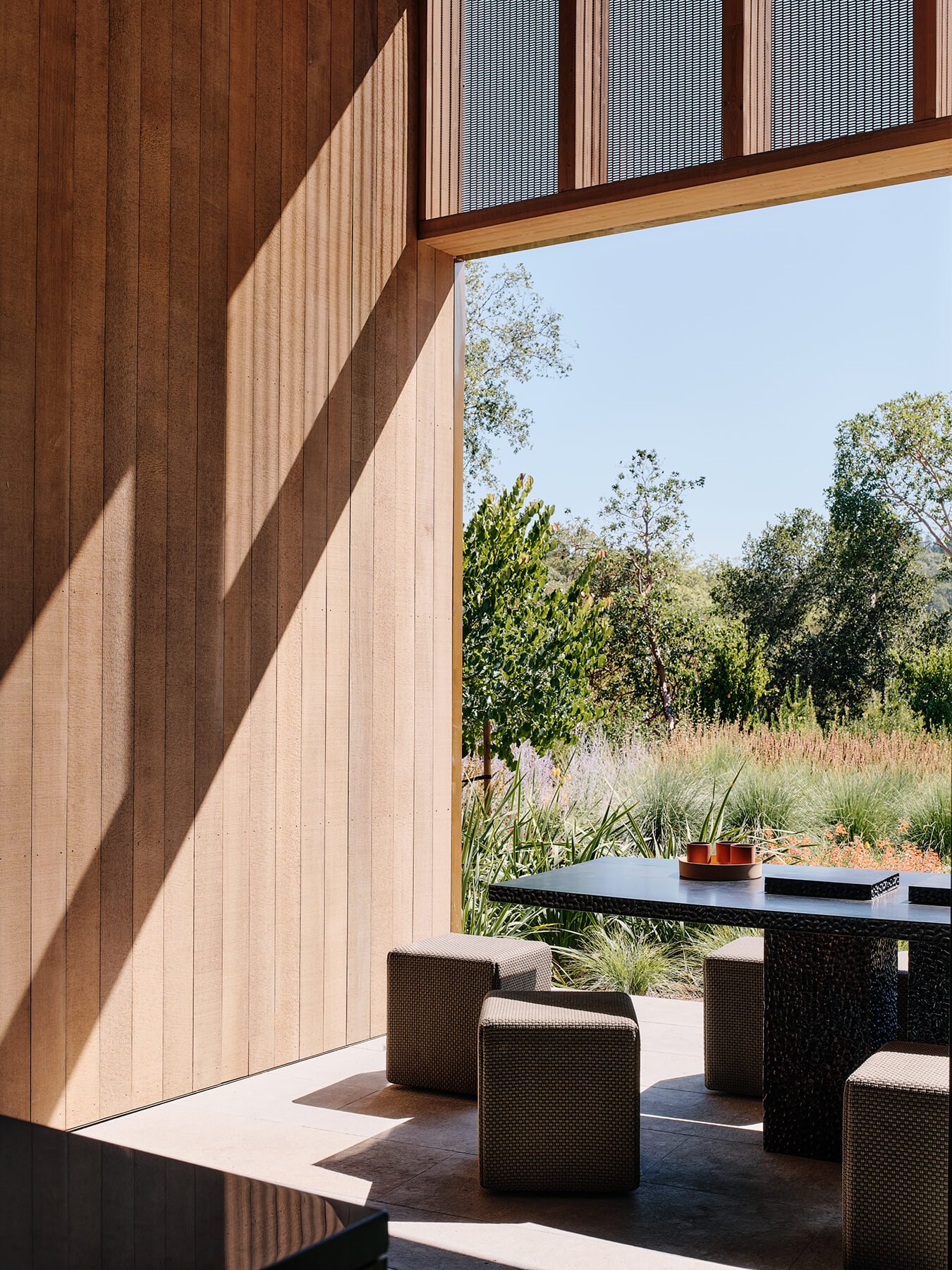 Madrone Ridge residence patio