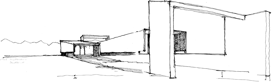 Sketch of Bodega Bauer winery