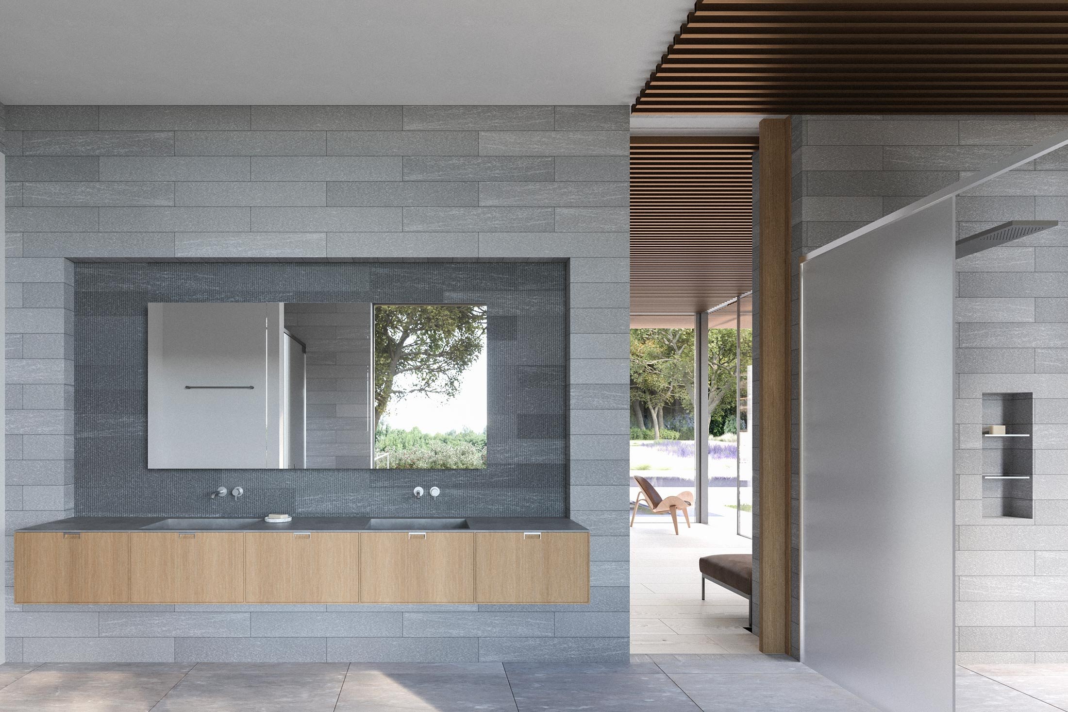 Foothills residence bathroom