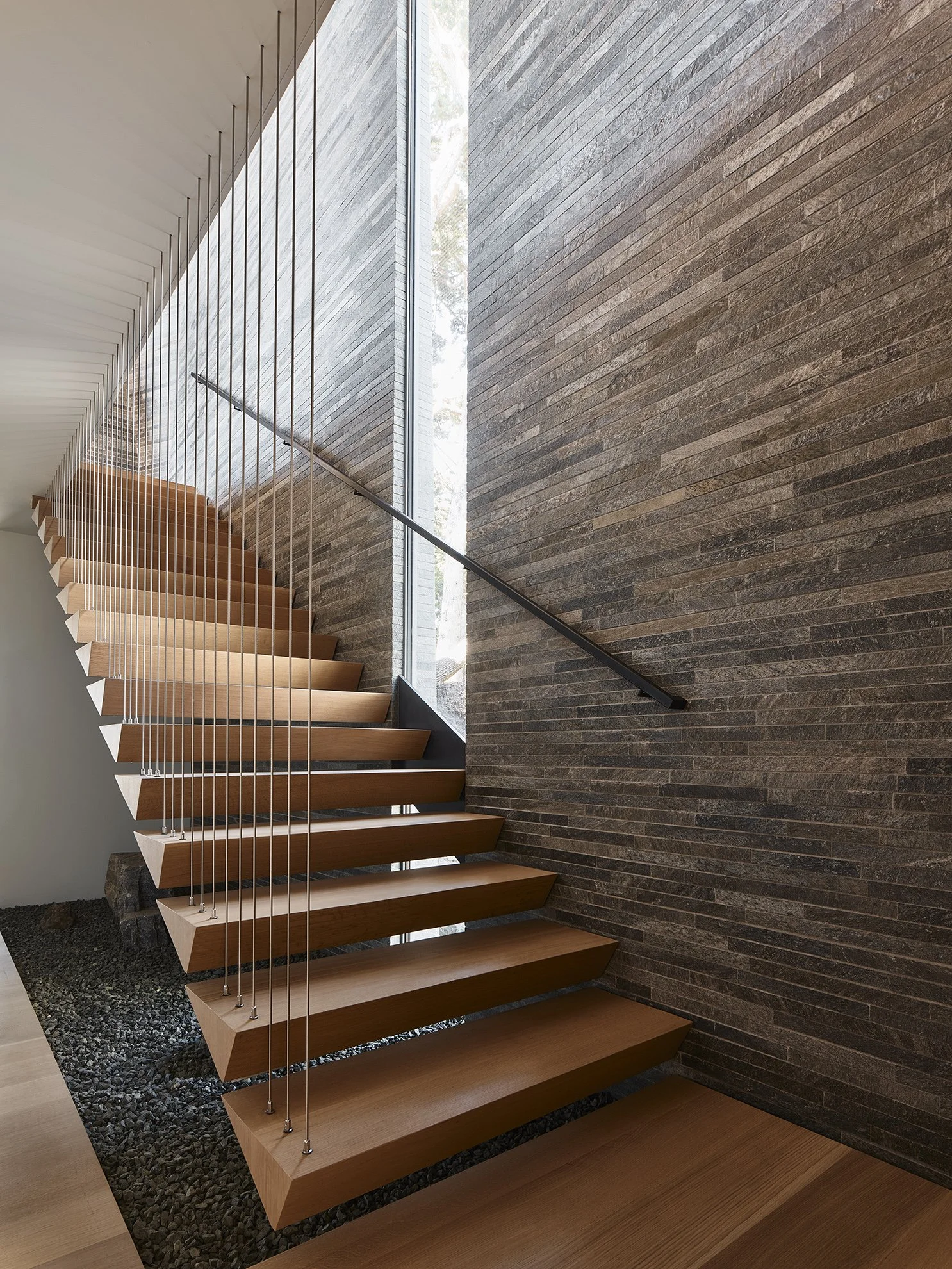 Big Sur custom staircase by FIELD Architecture
