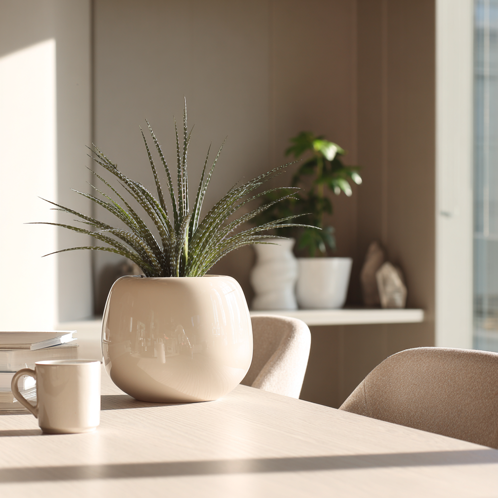 Scrum potted plant in modern office