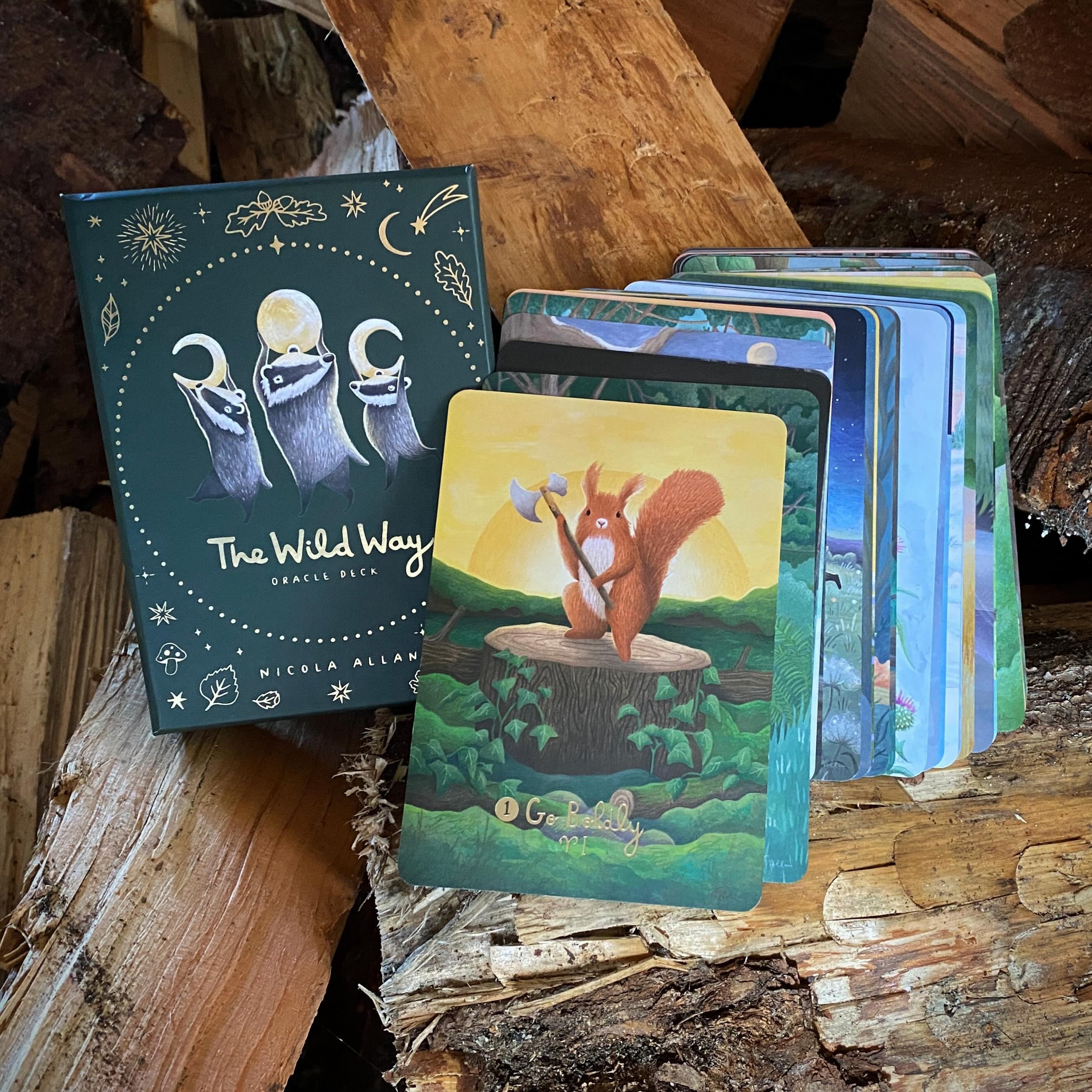 Aries I Squirrel is leading the charge! 🪓🐿️✨

The countdown to crowdfunding The Wild Way Oracle Book is now on&hellip; just a few short weeks until blast off now! 

There will be a limited number of early bird special deals so if you haven&rsquo;t 