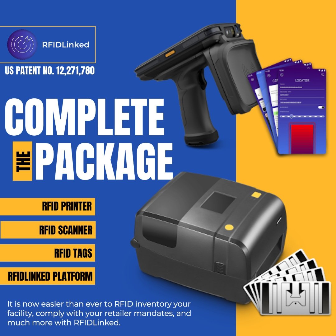 RFID Inventory Kit from RFIDLinked, All In One RFID Set with Scanner, Printer, Tags, Software