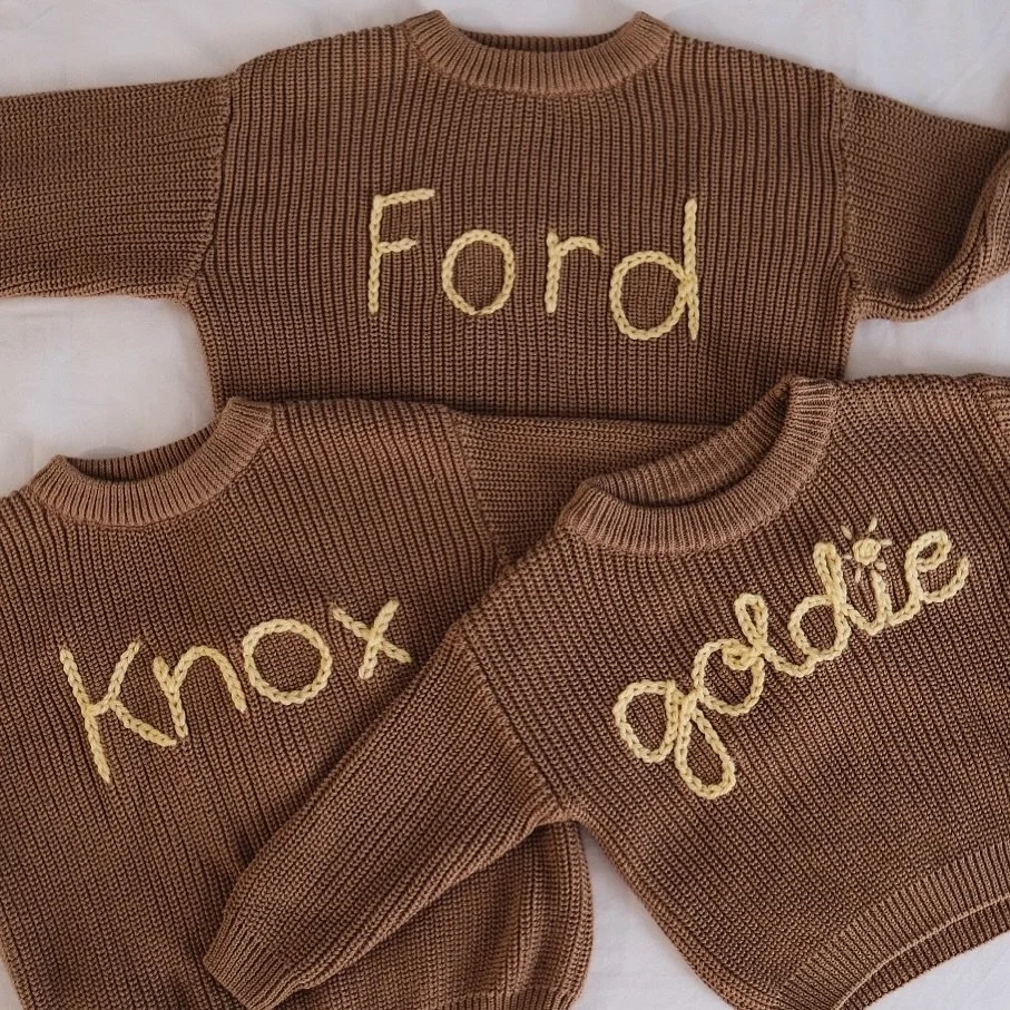 When the family adds a new name to their sweater order 🥹
